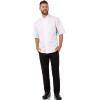 imageChef Works Custom Mens Valais VSeries Chef CoatWhite W Grey Contrast