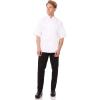 imageChef Works Customized Unisex Capri Premium Cotton Chef CoatWhite