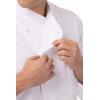imageChef Works Embroidered Mens Milan Premium Cotton Chef CoatWhite