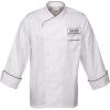 imageChef Works Custom Mens Monte Carlo Premium Cotton Chef CoatWhite