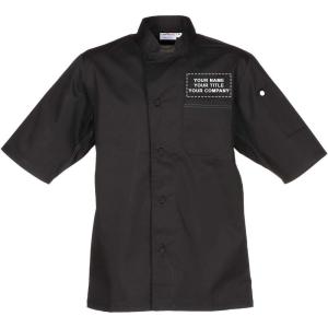 imageChef Works Custom Mens Valais VSeries Chef CoatBlack Black