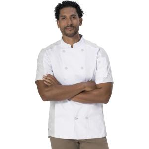 imageChef Works Mens Mojave Short Sleeve Chef CoatWhite