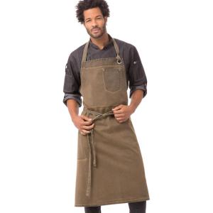 imageChef Works Unisex Dorset Chefs Bib ApronGolden Brown