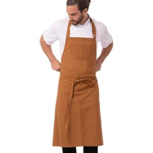 imageChef Works Unisex Rockford Chefs Bib ApronNutmeg