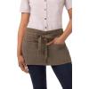 image:imageChef Works Unisex Uptown Waitress ApronBlue Taupe