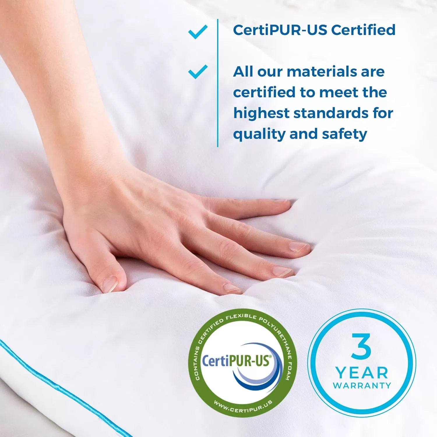 imageLINENSPA Two Pack Shredded Gel Memory Foam Pillow  Cooling Bed Pillow  Side Stomach and Back Sleepers  Pack of 2  Queen WhiteWhite