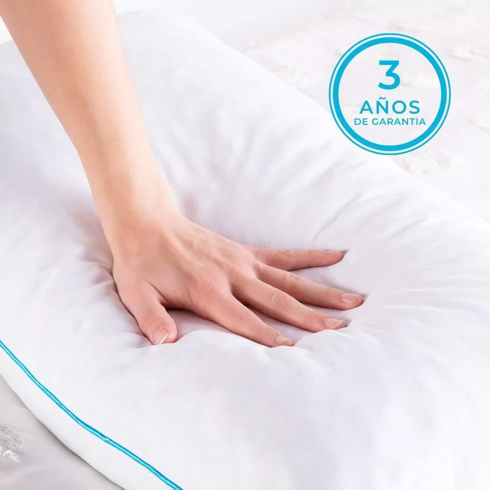 imageLINENSPA Two Pack Shredded Gel Memory Foam Pillow  Cooling Bed Pillow  Side Stomach and Back Sleepers  Pack of 2  Queen WhiteWhite