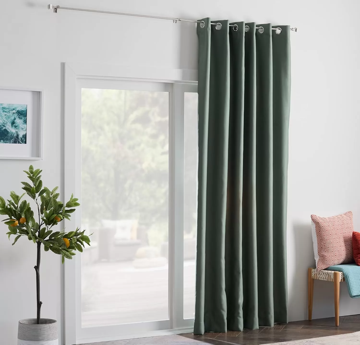 imageLinenspa 85 Blackout Curtain 2 Panels Set  Black Curtains 108 Inch Length  Thermal Insulated Noise Reducing  Dorm Room EssentialsSage