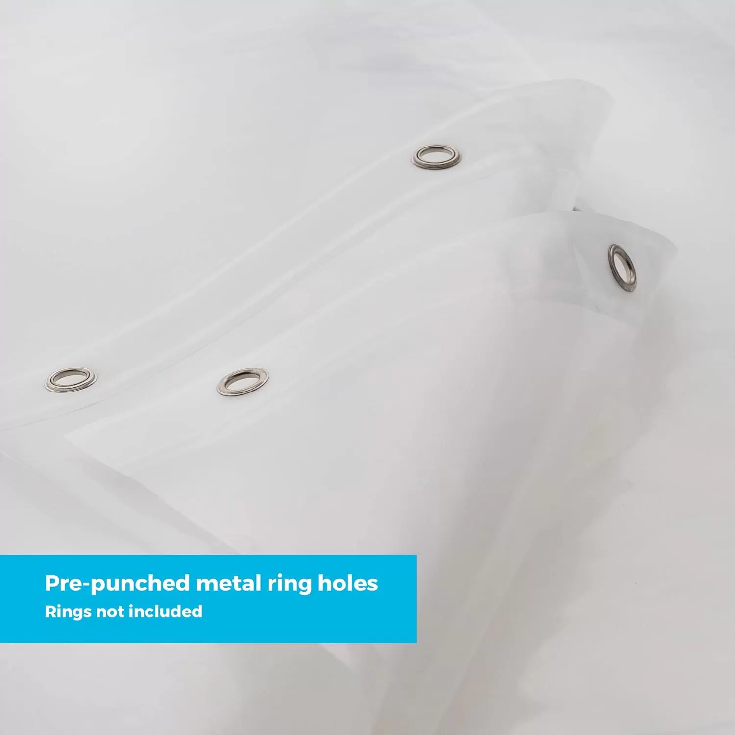 imageLinenspa Frosted 8G HeavyDuty Shower Curtain Liner  PEVA Waterproof Vinyl  72 x 72 Inch Shower Liner  Dorm Room EssentialsWhite
