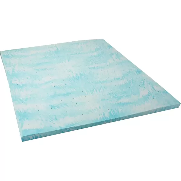imageLINENSPA 3 Inch Gel Swirl Memory Foam Mattress Topper  Cooling Gel Infused  Pressure Relieving  CertiPUR Certified  QueenKing
