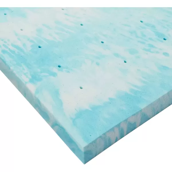 imageLINENSPA 3 Inch Gel Swirl Memory Foam Mattress Topper  Cooling Gel Infused  Pressure Relieving  CertiPUR Certified  QueenKing