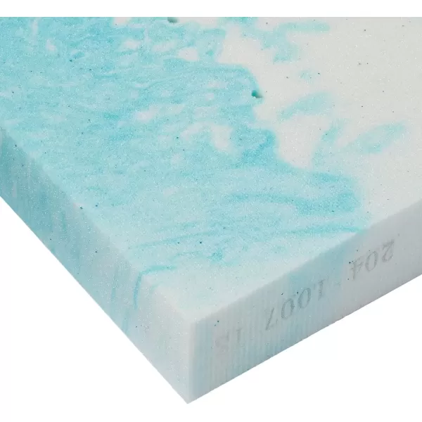 imageLINENSPA 3 Inch Gel Swirl Memory Foam Mattress Topper  Cooling Gel Infused  Pressure Relieving  CertiPUR Certified  QueenQueen