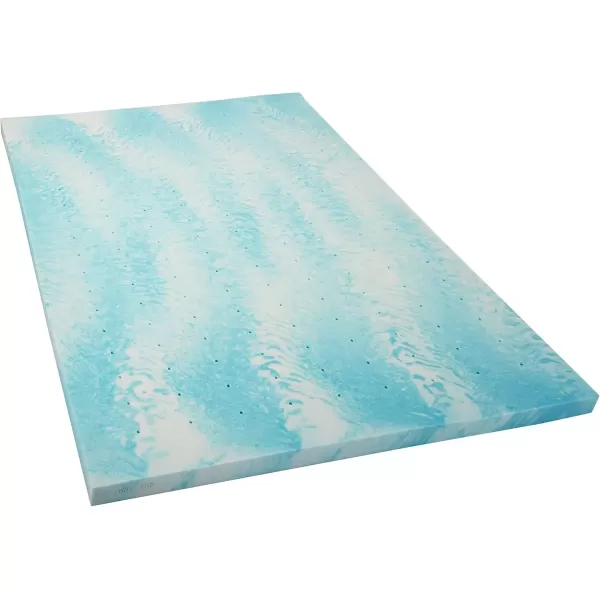 imageLINENSPA 3 Inch Gel Swirl Memory Foam Mattress Topper  Cooling Gel Infused  Pressure Relieving  CertiPUR Certified  QueenQueen