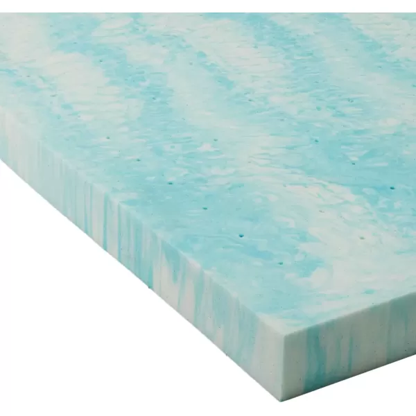 imageLINENSPA 3 Inch Gel Swirl Memory Foam Mattress Topper  Cooling Gel Infused  Pressure Relieving  CertiPUR Certified  QueenTwin XL