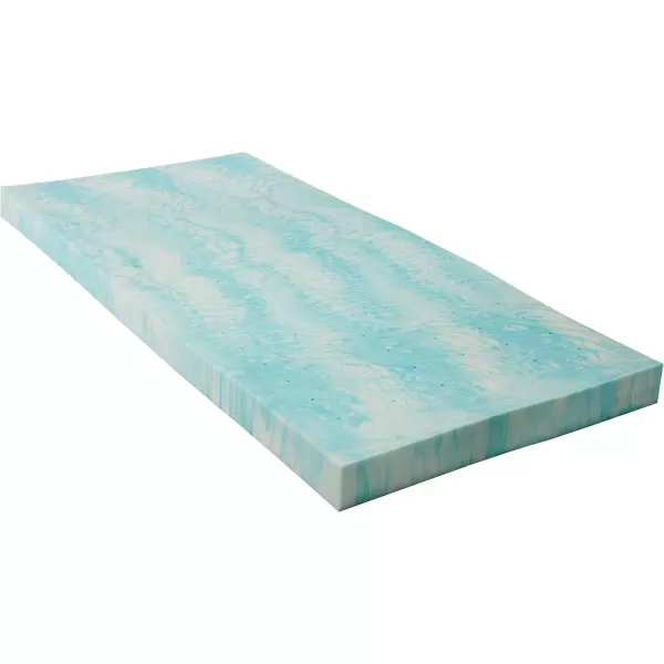 imageLINENSPA 3 Inch Gel Swirl Memory Foam Mattress Topper  Cooling Gel Infused  Pressure Relieving  CertiPUR Certified  QueenTwin XL