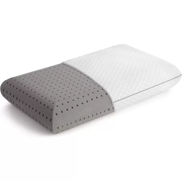 imageLINENSPA Pillow  Ventilated Gel  Memory Foam Pillows for Neck Support  Great for Side Back and Stomach Sleepers  King SizeCharcoal