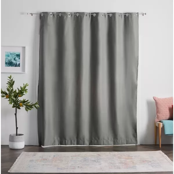 imageLinenspa 85 Blackout Curtain 2 Panels Set  Black Curtains 108 Inch Length  Thermal Insulated Noise Reducing  Dorm Room EssentialsGrey