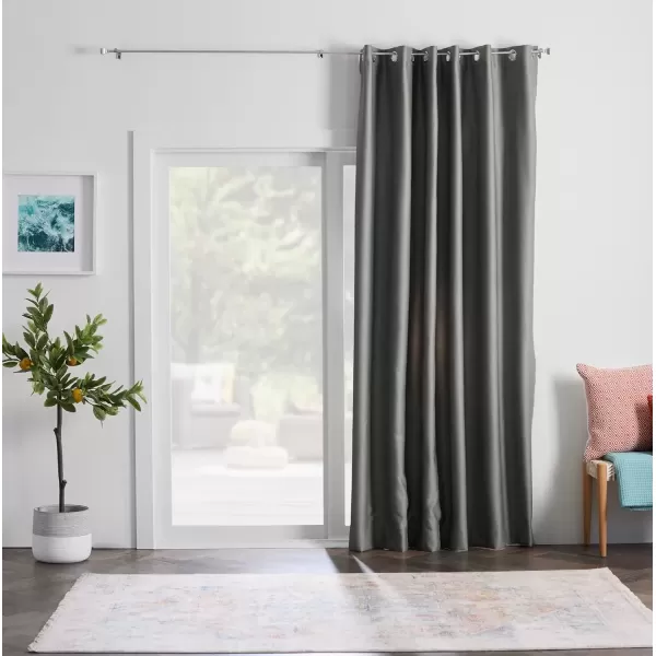 imageLinenspa 85 Blackout Curtain 2 Panels Set  Black Curtains 108 Inch Length  Thermal Insulated Noise Reducing  Dorm Room EssentialsGrey