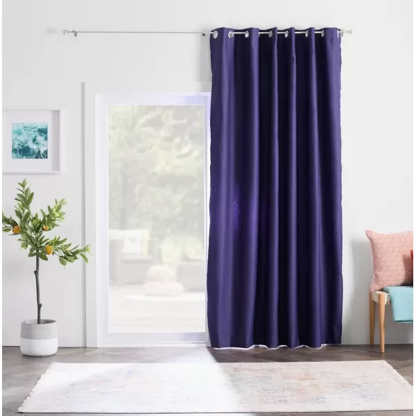 imageLinenspa 85 Blackout Curtain 2 Panels Set  Black Curtains 108 Inch Length  Thermal Insulated Noise Reducing  Dorm Room EssentialsNavy