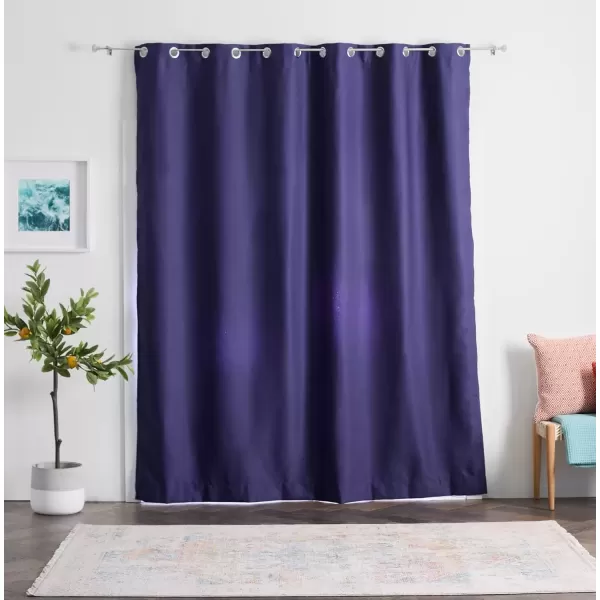 imageLinenspa 85 Blackout Curtain 2 Panels Set  Black Curtains 108 Inch Length  Thermal Insulated Noise Reducing  Dorm Room EssentialsNavy