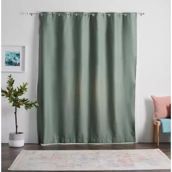 imageLinenspa 85 Blackout Curtain 2 Panels Set  Black Curtains 108 Inch Length  Thermal Insulated Noise Reducing  Dorm Room EssentialsSage
