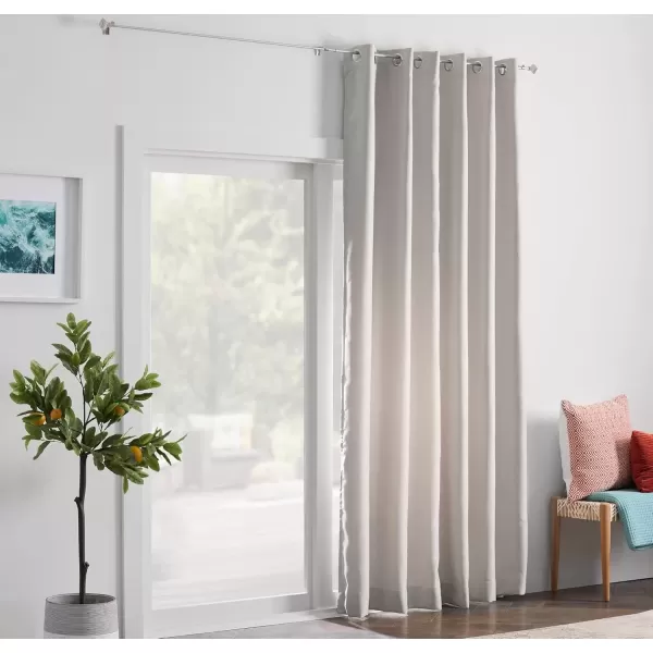 imageLinenspa 85 Blackout Curtain 2 Panels Set  Black Curtains 108 Inch Length  Thermal Insulated Noise Reducing  Dorm Room EssentialsWhite