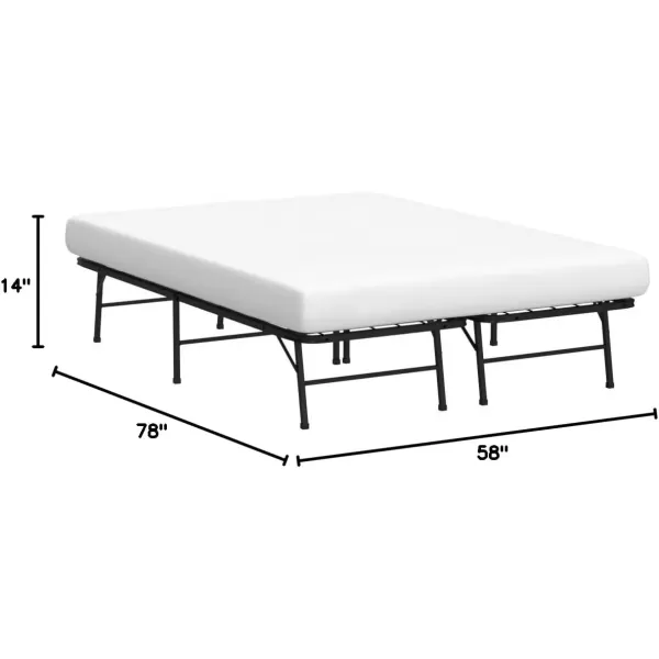 imageLinenspa Heavy Duty Metal Platform Bed Frame  No Box Spring Needed  Underbed Storage  Simple Tool Free Assembly  14 High  Sturdy  Steel Slats  Sleek Modern Design  Queen SizeQueen