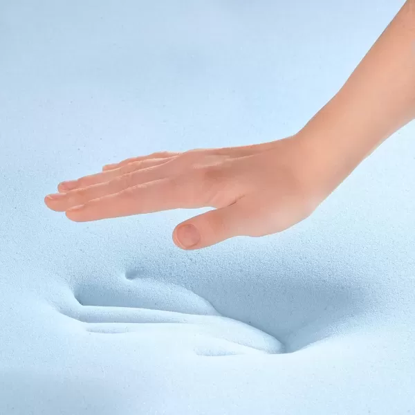 imageLINENSPA Memory Foam Mattress Topper  2 Inch Gel Infused Memory Foam  Plush Feel  Cooling and Pressure Relieving  CertiPUR Certified  Dorm Room Essentials  Queen SizeTwin