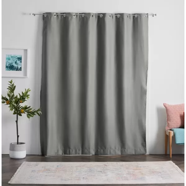 imageLinenspa 100 Blackout Curtain 2 Panels Set  Navy Curtains 95 Inch Length  Thermal Insulated Noise Reducing  Dorm Room Essentials 52 x 95Grey
