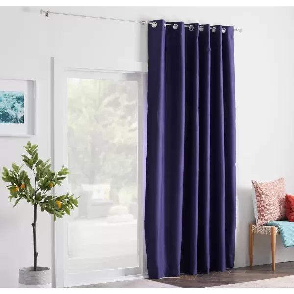 imageLinenspa 100 Blackout Curtain 2 Panels Set  Navy Curtains 95 Inch Length  Thermal Insulated Noise Reducing  Dorm Room Essentials 52 x 95Navy
