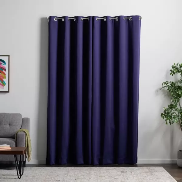imageLinenspa 100 Blackout Curtain 2 Panels Set  Navy Curtains 95 Inch Length  Thermal Insulated Noise Reducing  Dorm Room Essentials 52 x 95Navy