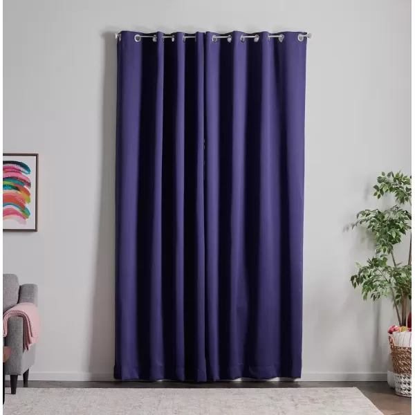 imageLinenspa 100 Blackout Curtain 2 Panels Set  Navy Curtains 95 Inch Length  Thermal Insulated Noise Reducing  Dorm Room Essentials 52 x 95Navy