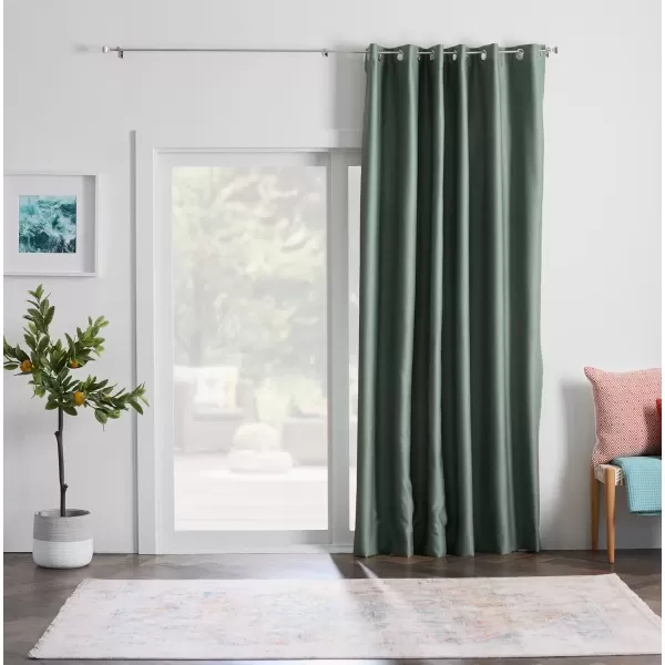 imageLinenspa 100 Blackout Curtain 2 Panels Set  Navy Curtains 95 Inch Length  Thermal Insulated Noise Reducing  Dorm Room Essentials 52 x 95Sage Green