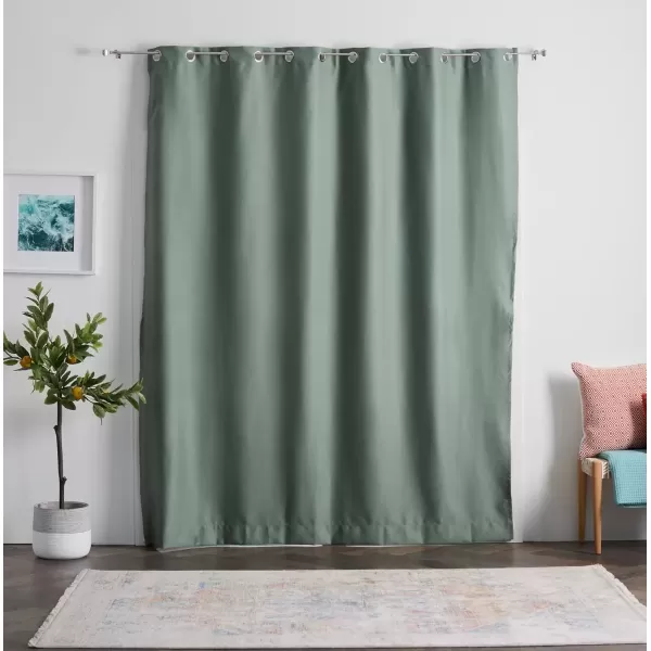 imageLinenspa 100 Blackout Curtain 2 Panels Set  Navy Curtains 95 Inch Length  Thermal Insulated Noise Reducing  Dorm Room Essentials 52 x 95Sage Green