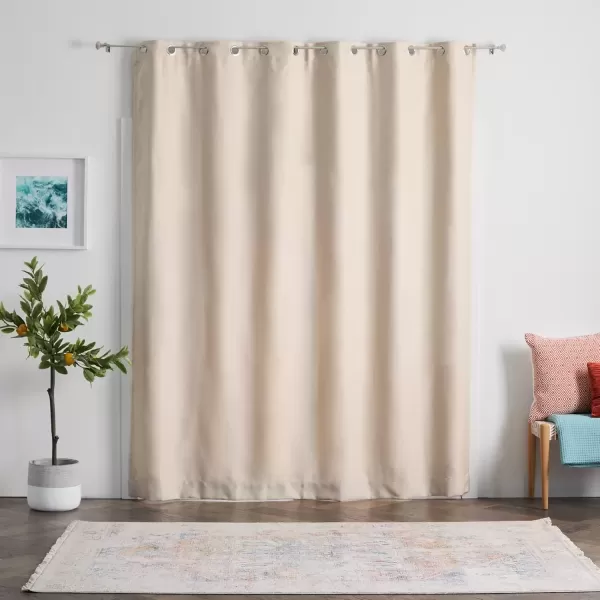 imageLinenspa 100 Blackout Curtain 2 Panels Set  Navy Curtains 95 Inch Length  Thermal Insulated Noise Reducing  Dorm Room Essentials 52 x 95Tan