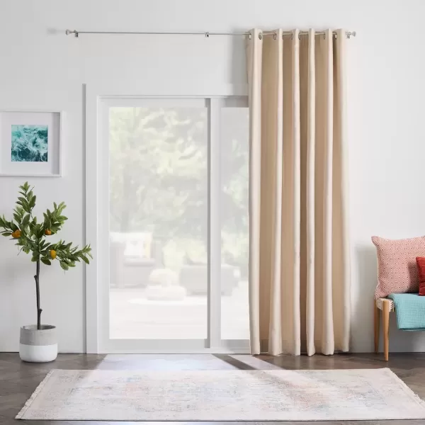 imageLinenspa 100 Blackout Curtain 2 Panels Set  Navy Curtains 95 Inch Length  Thermal Insulated Noise Reducing  Dorm Room Essentials 52 x 95Tan