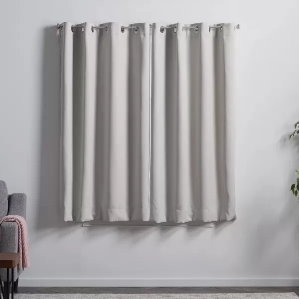 imageLinenspa 100 Blackout Curtain 2 Panels Set  Navy Curtains 95 Inch Length  Thermal Insulated Noise Reducing  Dorm Room Essentials 52 x 95White