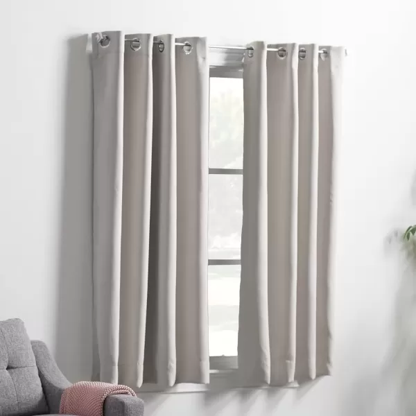 imageLinenspa 100 Blackout Curtain 2 Panels Set  Navy Curtains 95 Inch Length  Thermal Insulated Noise Reducing  Dorm Room Essentials 52 x 95White