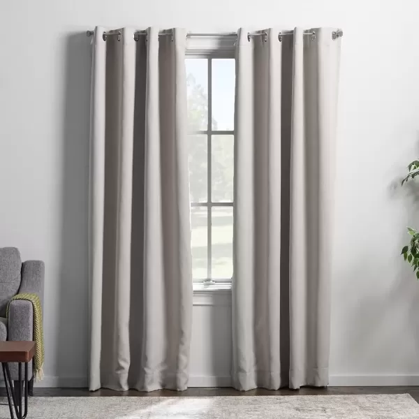 imageLinenspa 100 Blackout Curtain 2 Panels Set  Navy Curtains 95 Inch Length  Thermal Insulated Noise Reducing  Dorm Room Essentials 52 x 95White