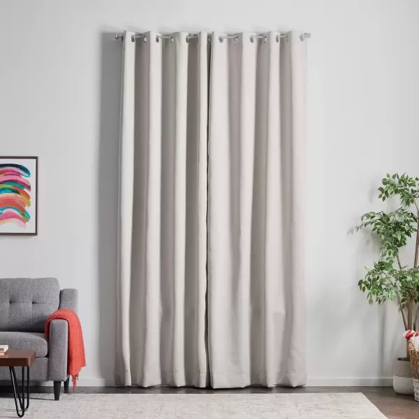 imageLinenspa 100 Blackout Curtain 2 Panels Set  Navy Curtains 95 Inch Length  Thermal Insulated Noise Reducing  Dorm Room Essentials 52 x 95White
