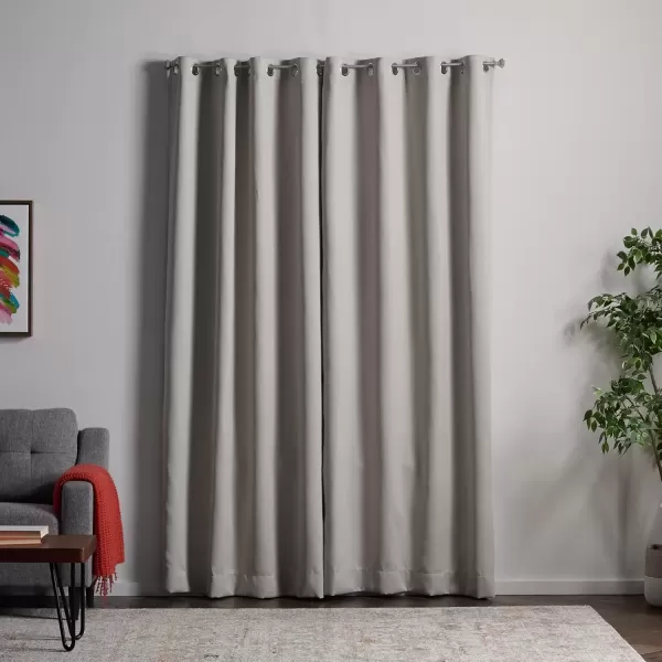 imageLinenspa 100 Blackout Curtain 2 Panels Set  Navy Curtains 95 Inch Length  Thermal Insulated Noise Reducing  Dorm Room Essentials 52 x 95White