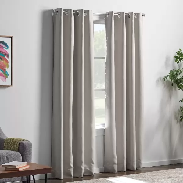 imageLinenspa 100 Blackout Curtain 2 Panels Set  Navy Curtains 95 Inch Length  Thermal Insulated Noise Reducing  Dorm Room Essentials 52 x 95White