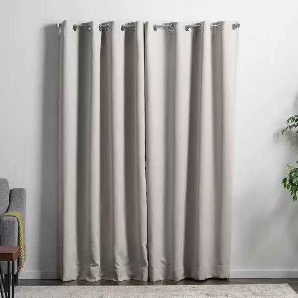 imageLinenspa 100 Blackout Curtain 2 Panels Set  Navy Curtains 95 Inch Length  Thermal Insulated Noise Reducing  Dorm Room Essentials 52 x 95White