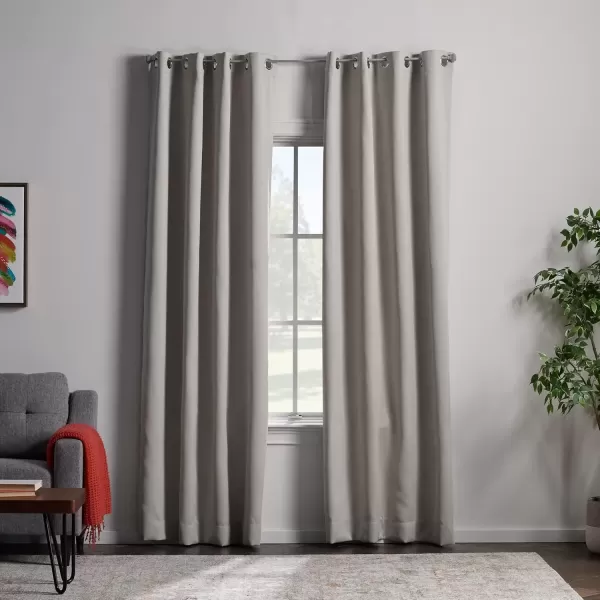 imageLinenspa 100 Blackout Curtain 2 Panels Set  Navy Curtains 95 Inch Length  Thermal Insulated Noise Reducing  Dorm Room Essentials 52 x 95White