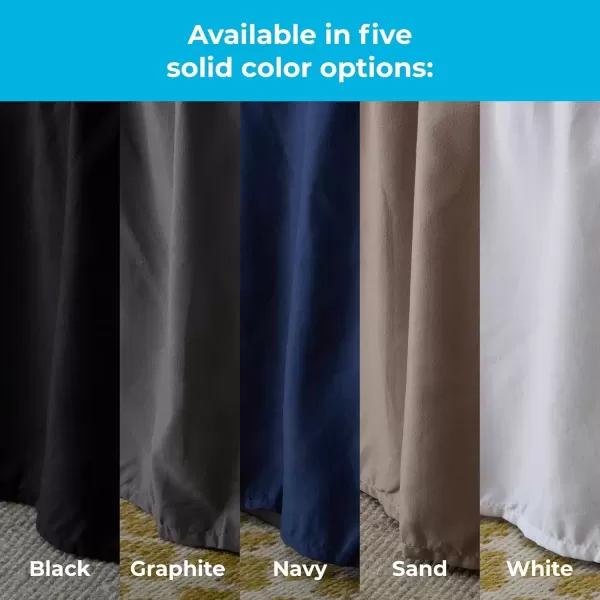 imageLinenspa 14 Inch Microfiber Ruffle Bed Skirt  Wrinkle and Fade Resistant  Machine Washable  Easy Use Ruffle Bed Skirt