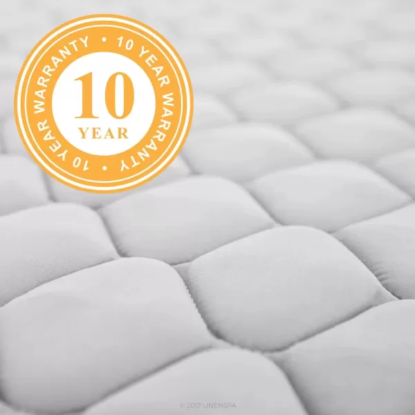 imageLinenspa 6 Inch Mattress  Firm Feel  Bonnell Spring with Foam Layer  Mattress in a Box  Youth or Kids Bed  Guest Bedroom  Durable and Breathable Support  Affordable  Narrow Twin Size GreyQueen