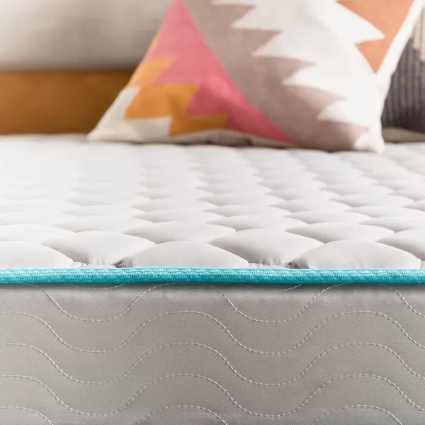 imageLinenspa 6 Inch Mattress  Firm Feel  Bonnell Spring with Foam Layer  Mattress in a Box  Youth or Kids Bed  Guest Bedroom  Durable and Breathable Support  Affordable  Narrow Twin Size GreyFull