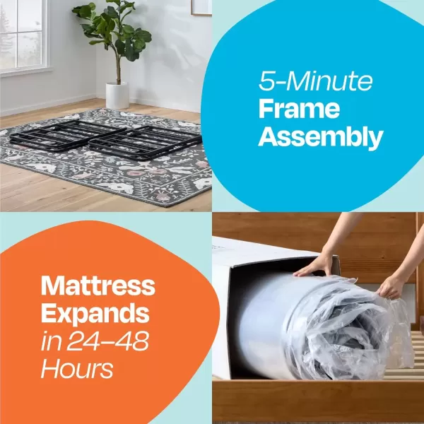 imageLinenspa 6 Inch Mattress  Firm Feel  Bonnell Spring with Foam Layer  Mattress in a Box  Youth or Kids Bed  Guest Bedroom  Durable and Breathable Support  Affordable  Narrow Twin Size GreyFull