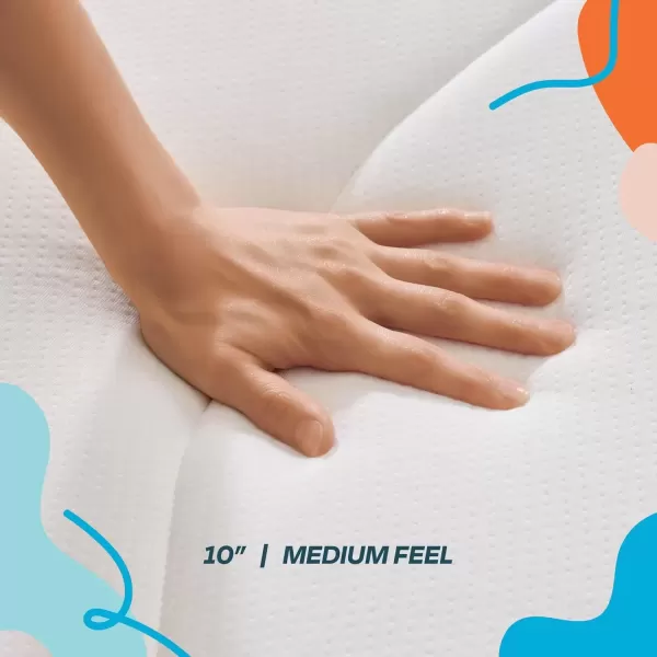 imageLinenspa 8 Inch Memory Foam and Spring Hybrid Mattress  Medium Firm Feel  Bed in a Box  Quality Comfort and Adaptive Support  Breathable  Cooling  Guest and Kids Bedroom  Twin SizeCalifornia King
