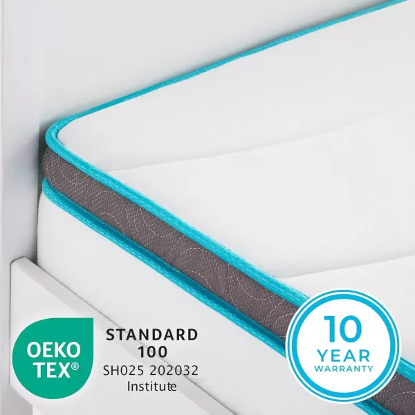 imageLinenspa 8 Inch Memory Foam and Spring Hybrid Mattress  Medium Firm Feel  Bed in a Box  Quality Comfort and Adaptive Support  Breathable  Cooling  Guest and Kids Bedroom  Twin SizeTwin